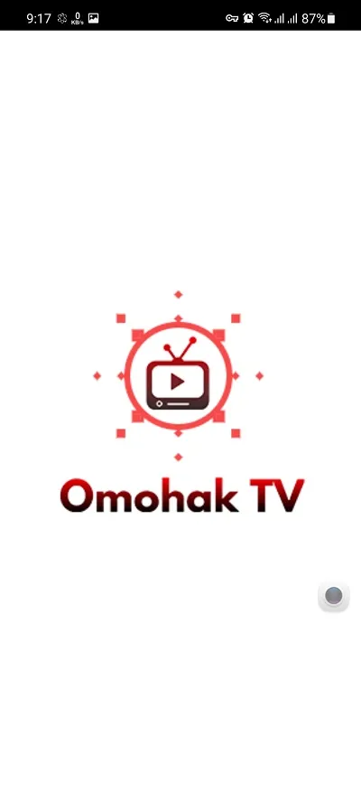 welcome page of Omohak Tv Mod Apk logo
