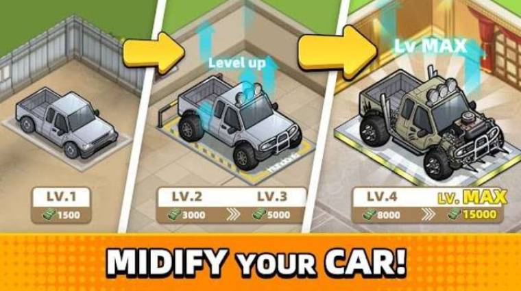 Modify your cars in Used Car Tycoon Game MOD APK