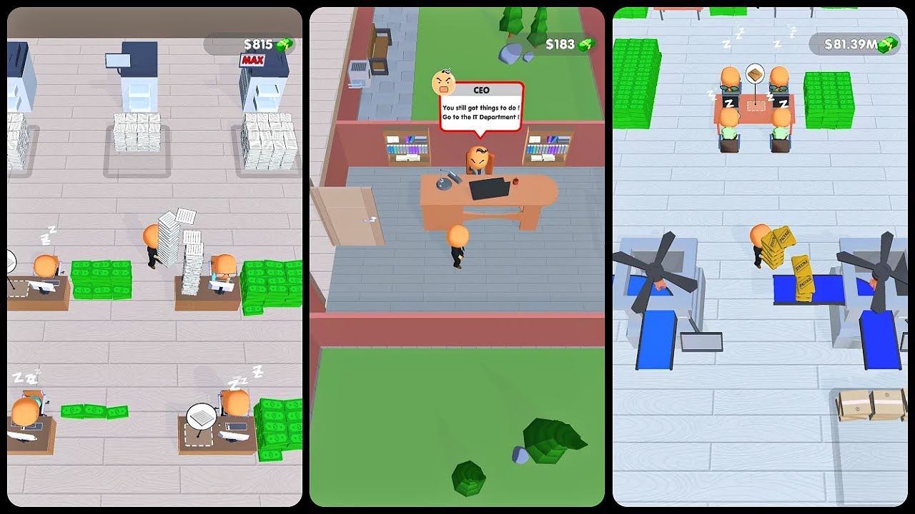 working view in office fever mod apk unlimited money and gems