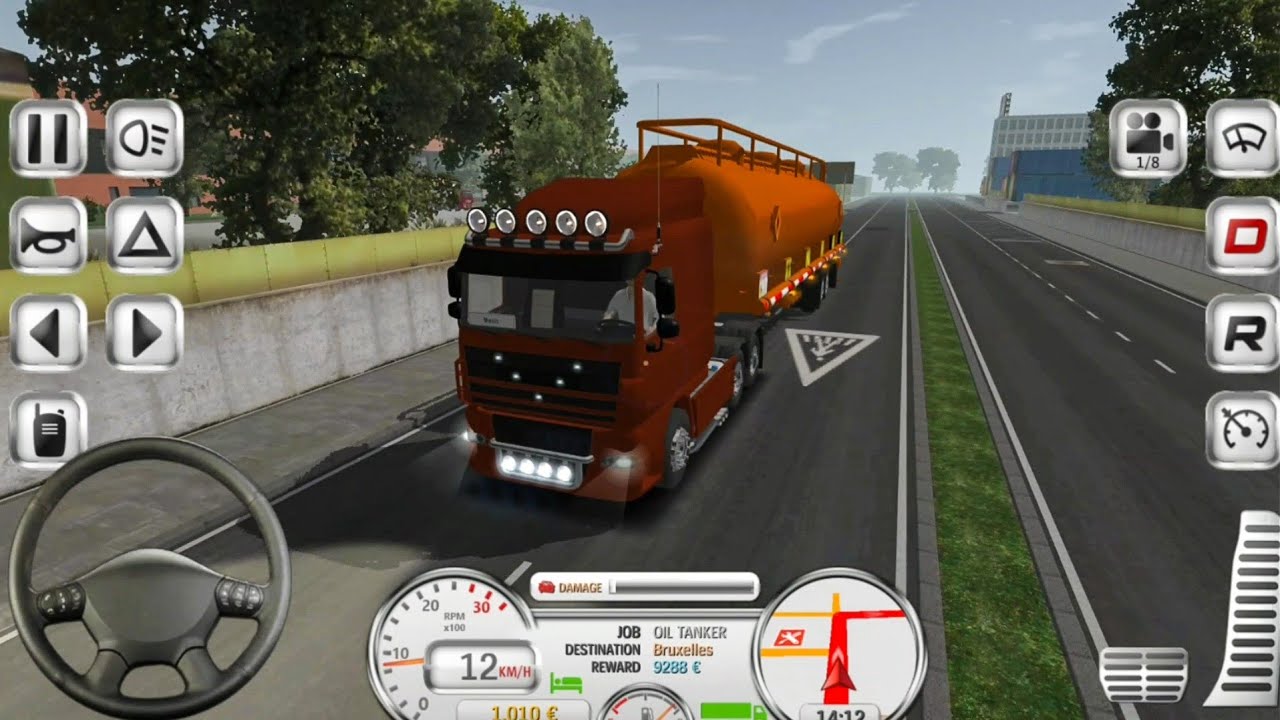 truck ride in Euro Truck Evolution Mod Apk