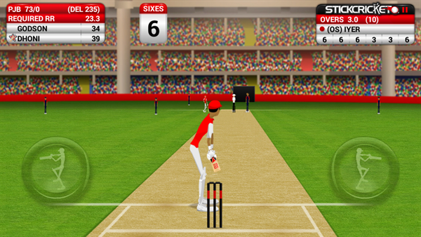 Gameplay of Stick Cricket Premier League Mod Apk