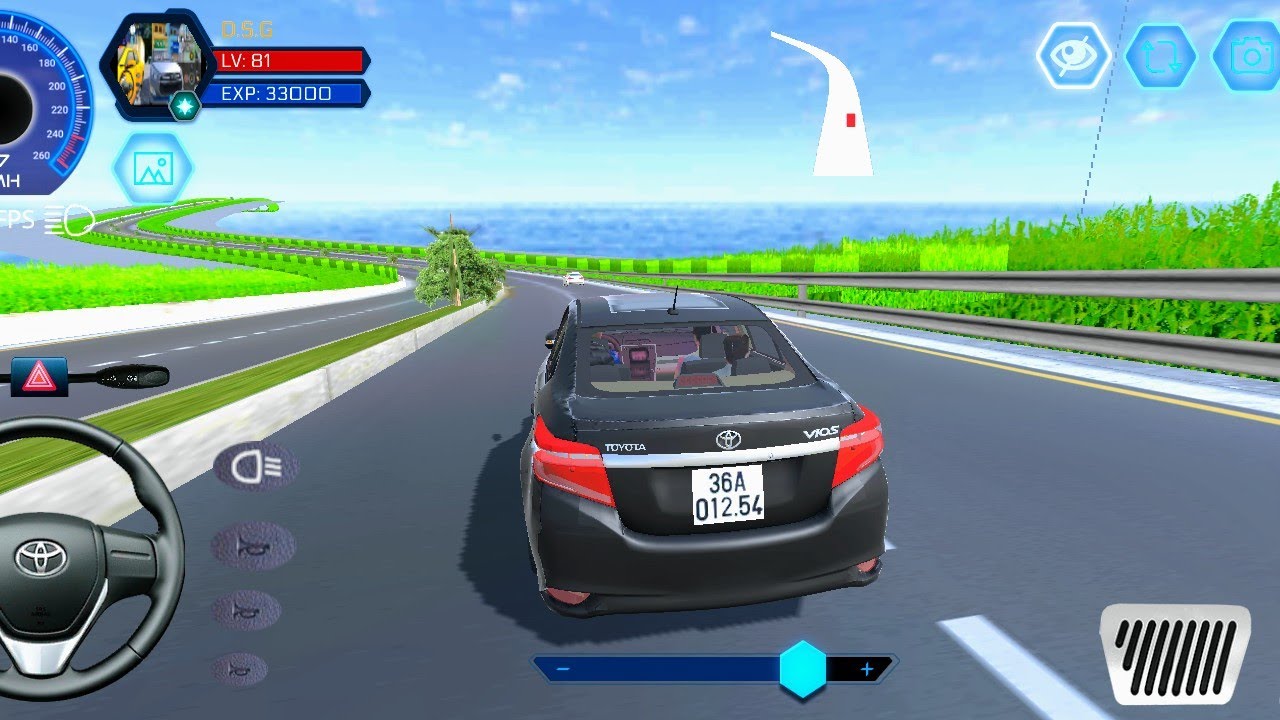 driving on highway in Car Simulator Vietnam Mod Apk