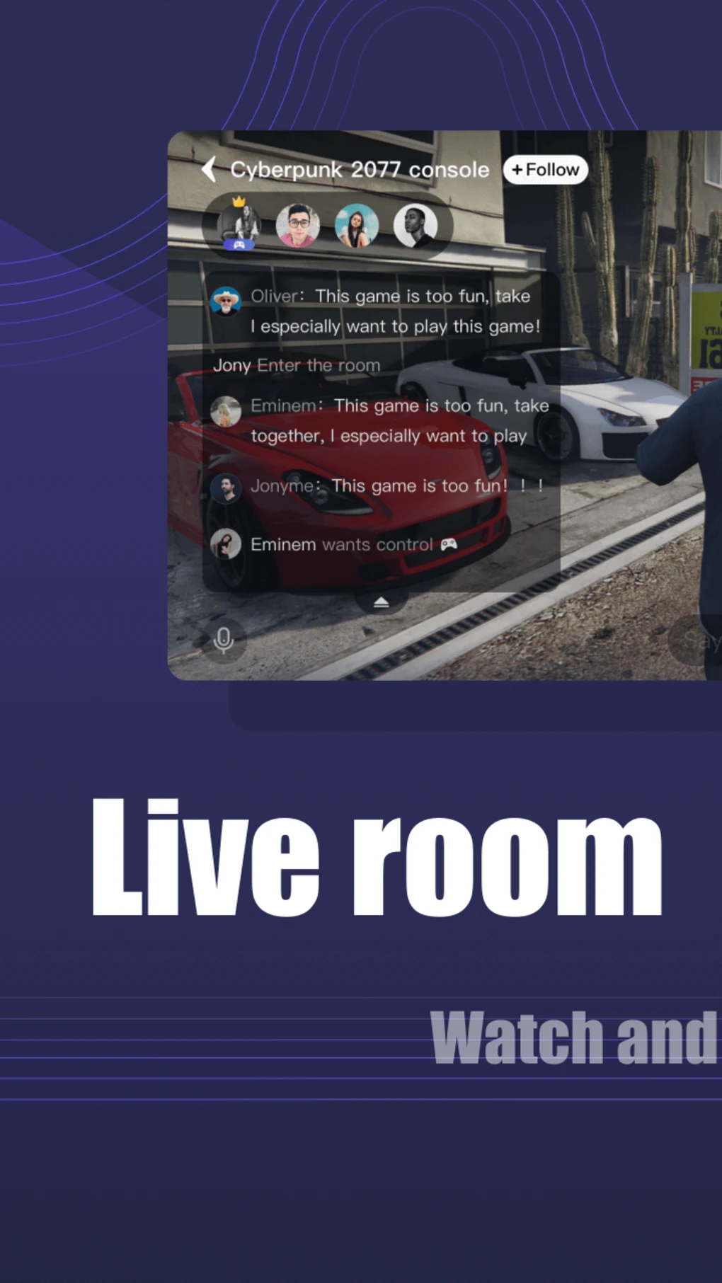 live room in Chikii Mod Apk