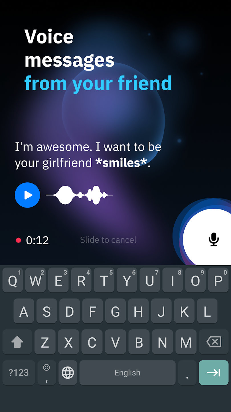 voice message from your friend