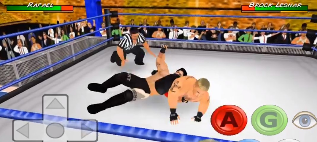 brock lesnor vs raafael in Wr3d 2k22 Mod Apk 