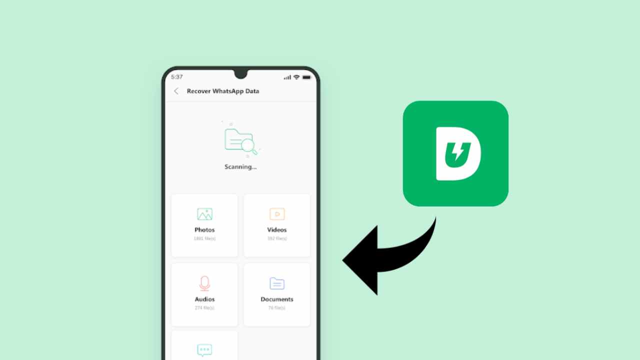 Recover whatsapp data in UltData mod apk