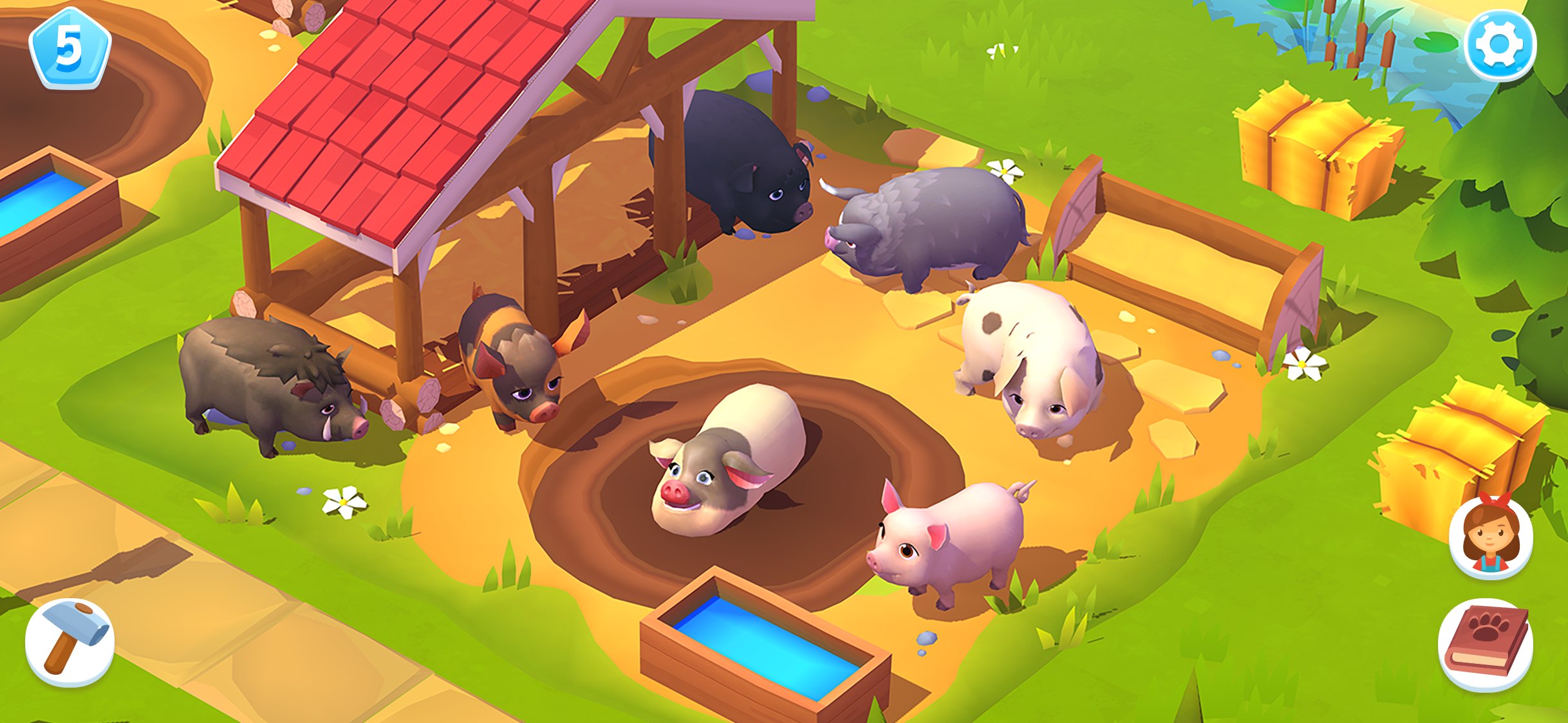 ainmal collection in FarmVille 3 mod apk