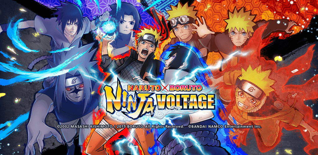 welcome page of Naruto X Boruto Ninja Voltage