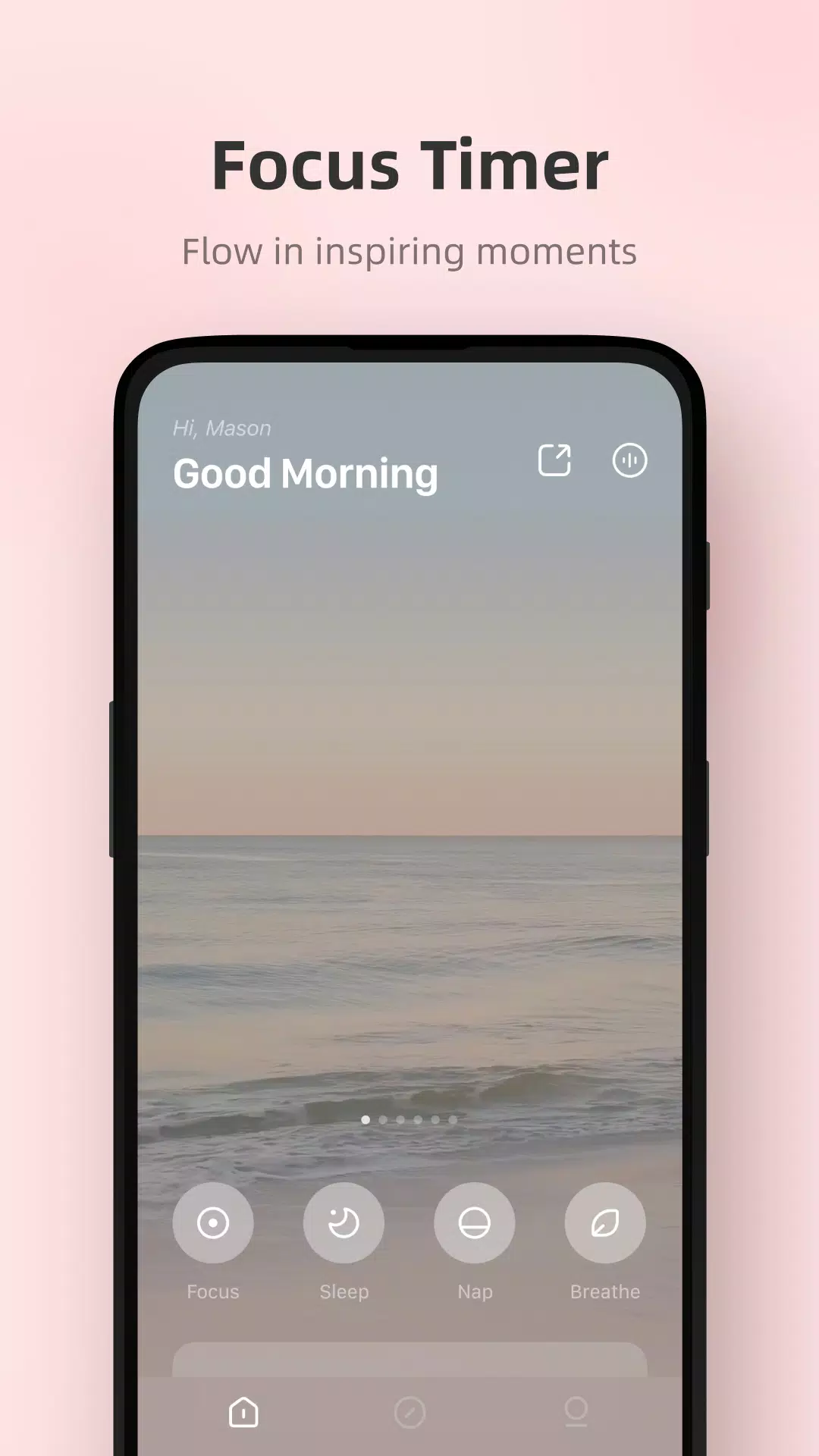 Focus timer in Tide - Sleep & Meditation