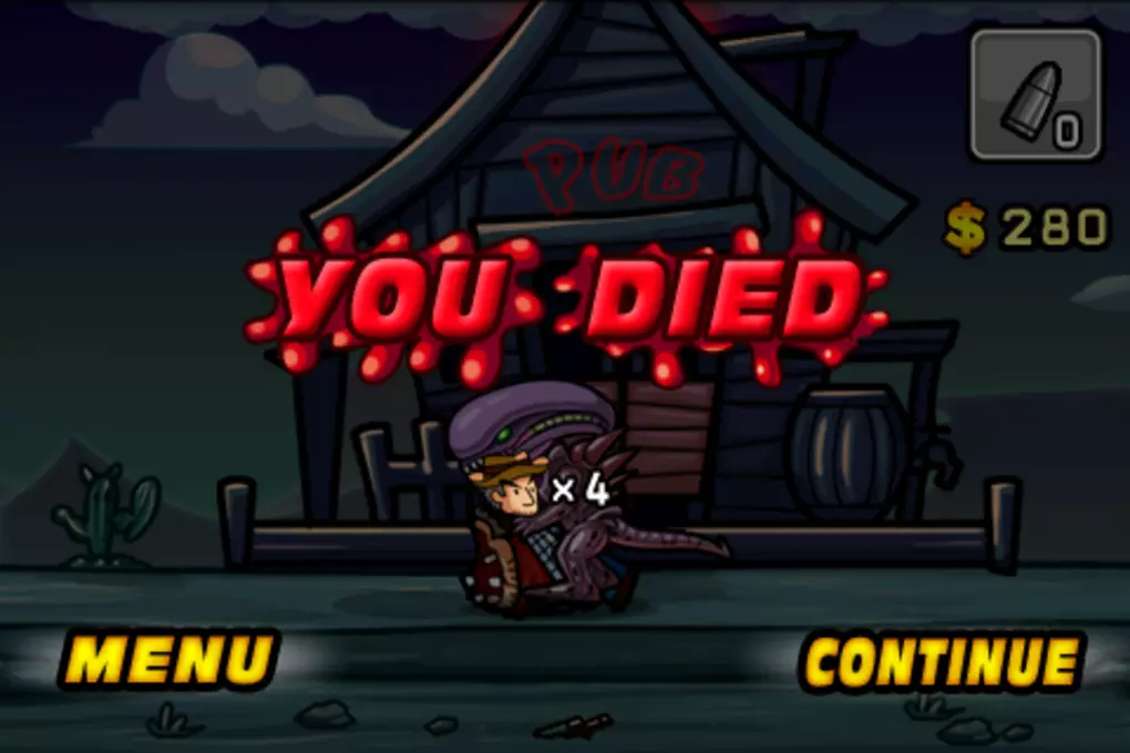 You died