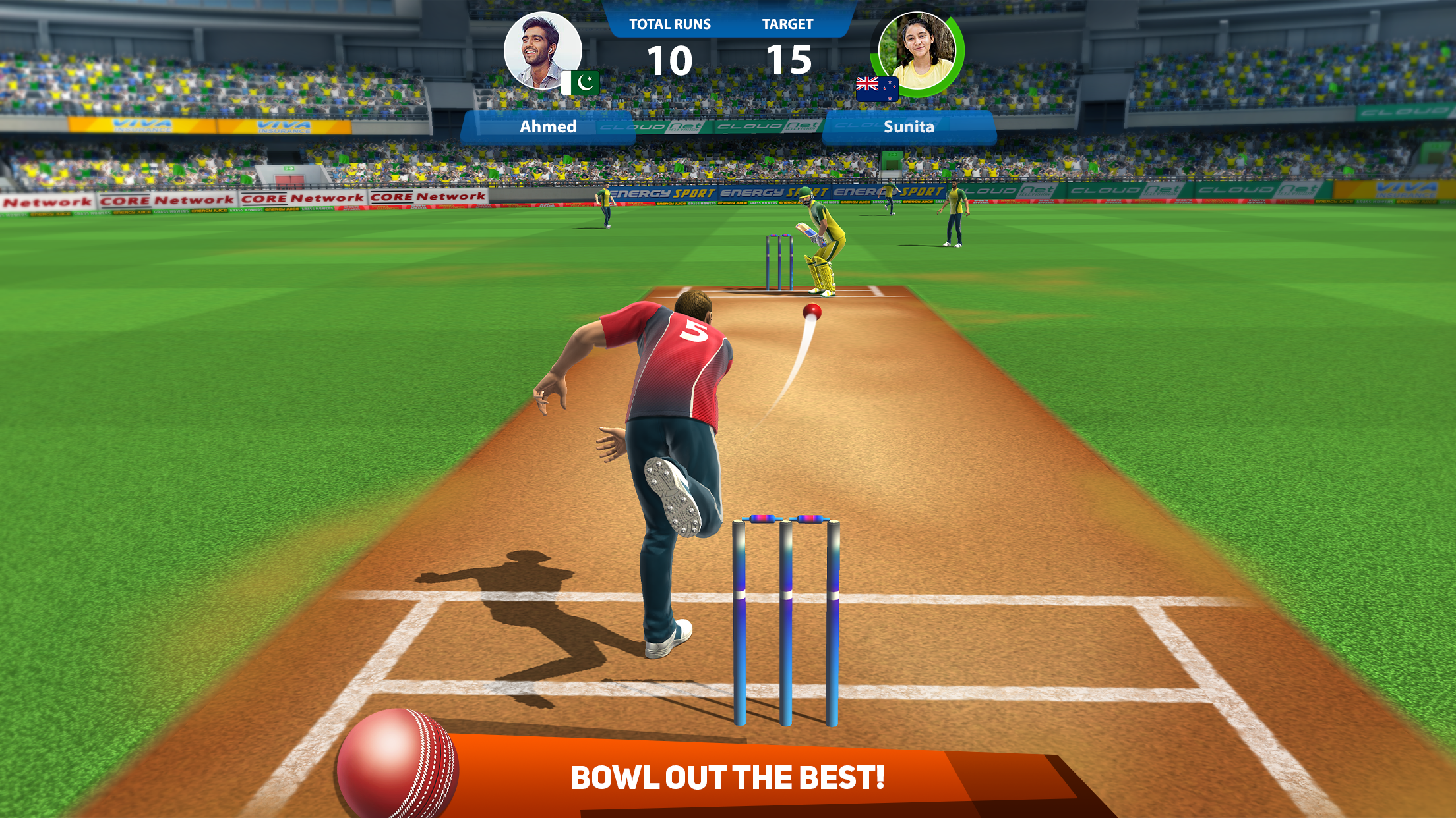 bowl out in Cricket League mod apk