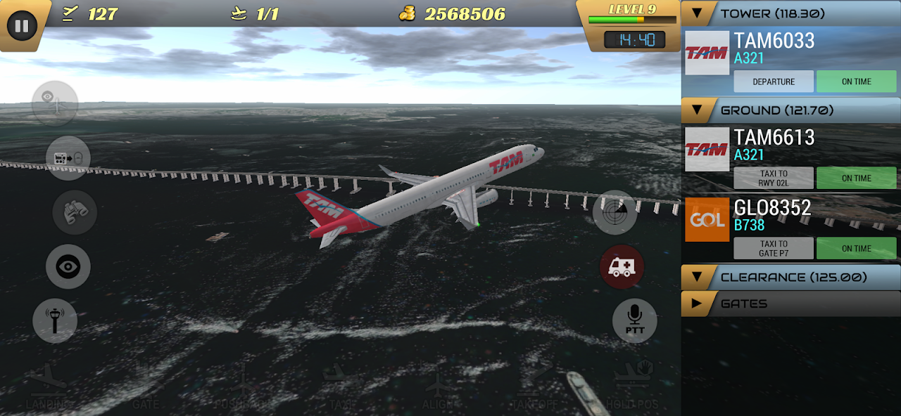 flight take off in Unmatched Air Traffic Control mod apk