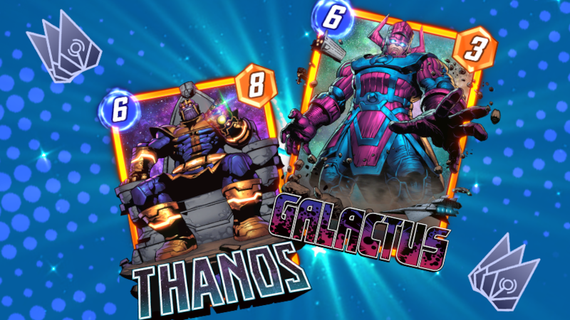 thanos and glactus cards