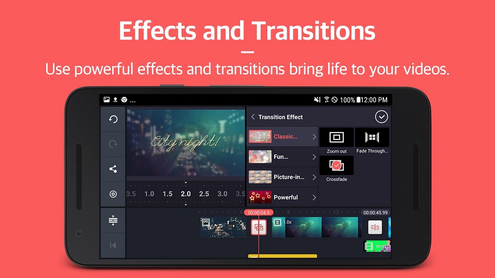 Effects and transitions