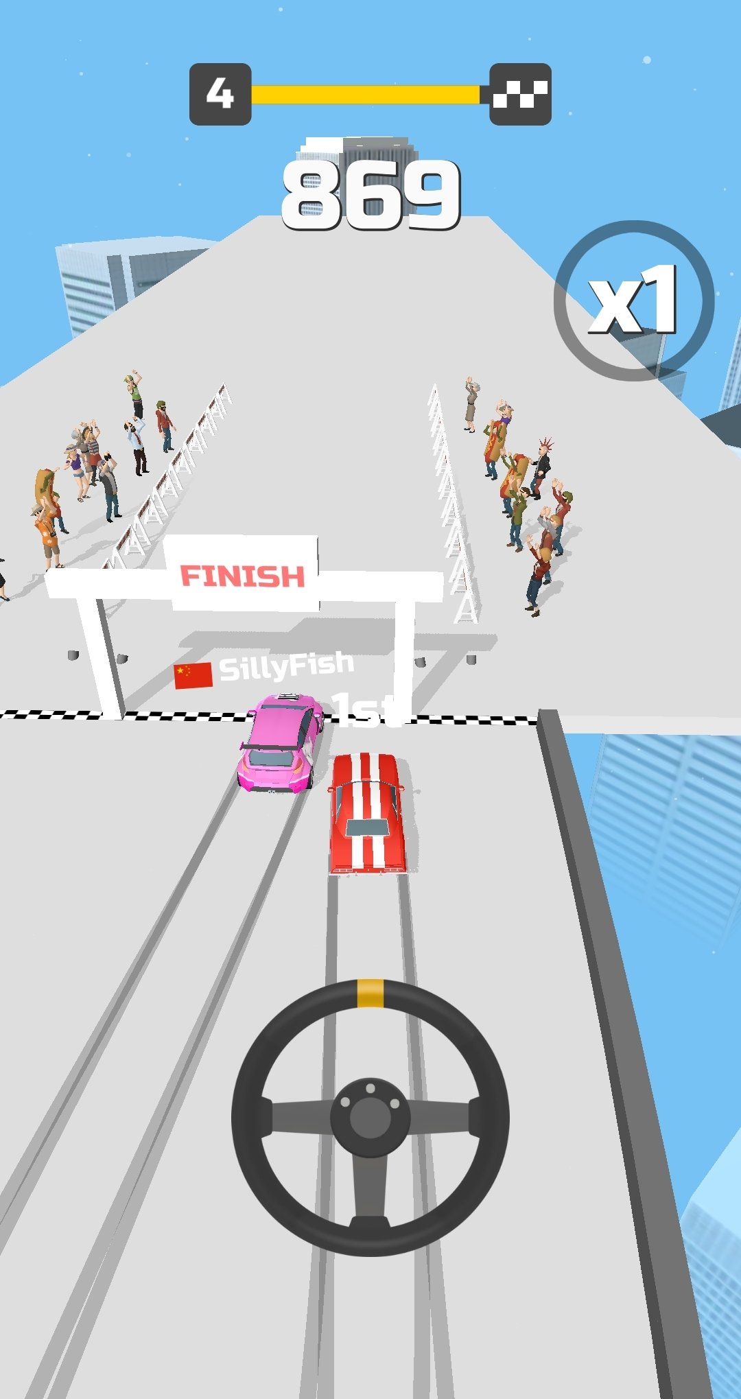 Finish line in Hyper Drift mod apk