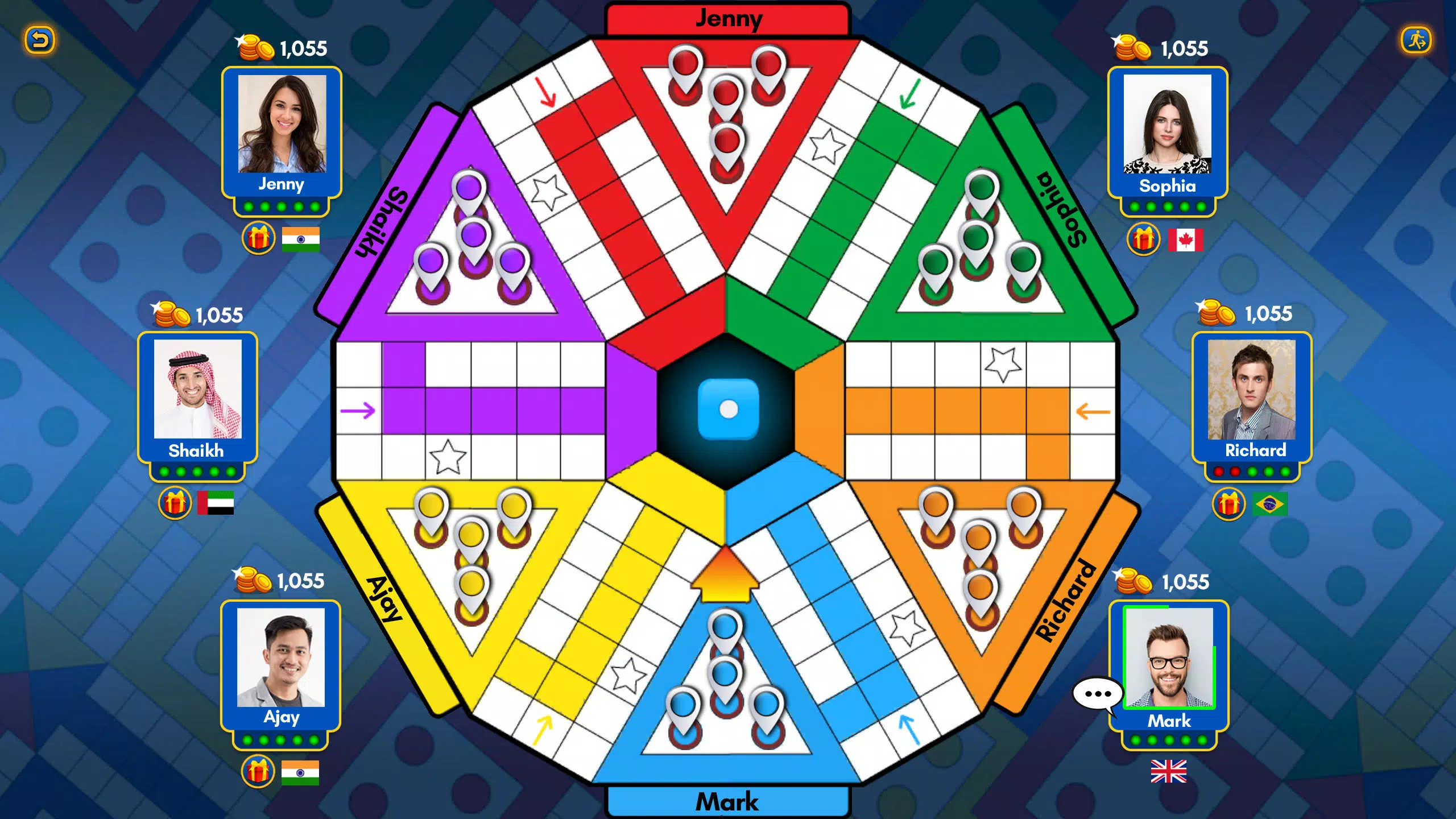 Play with international friends in ludo king