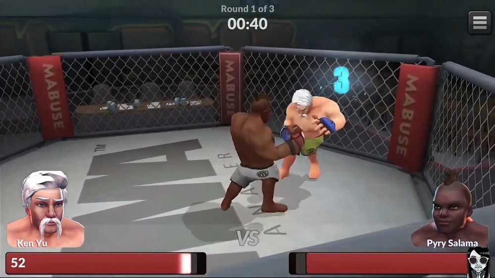 fighting gameplay MMA Manager 2 mod apk