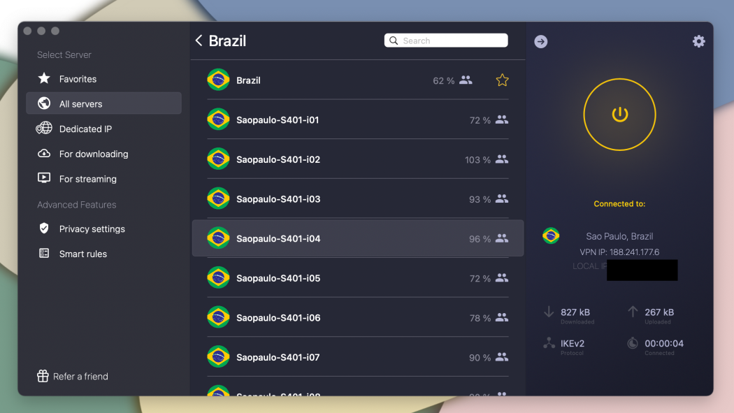you can access brazil ip