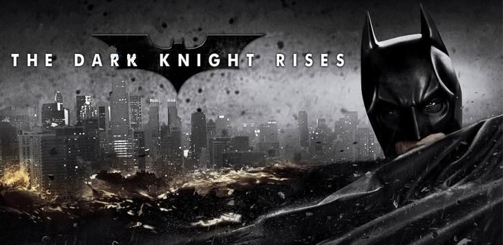 The Dark Knight Rises welcome page