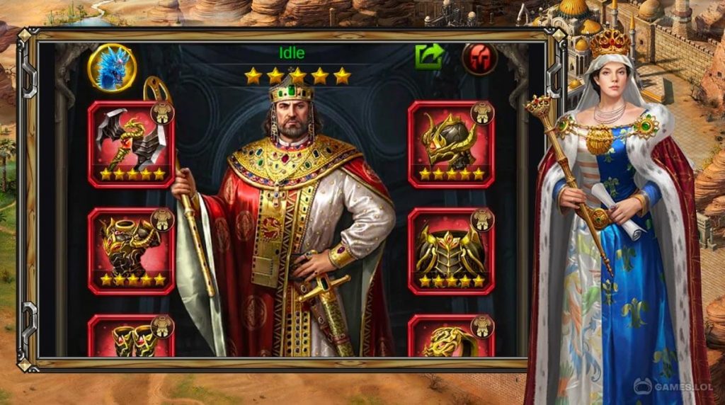 Evony The King's Return Mod Apk main character